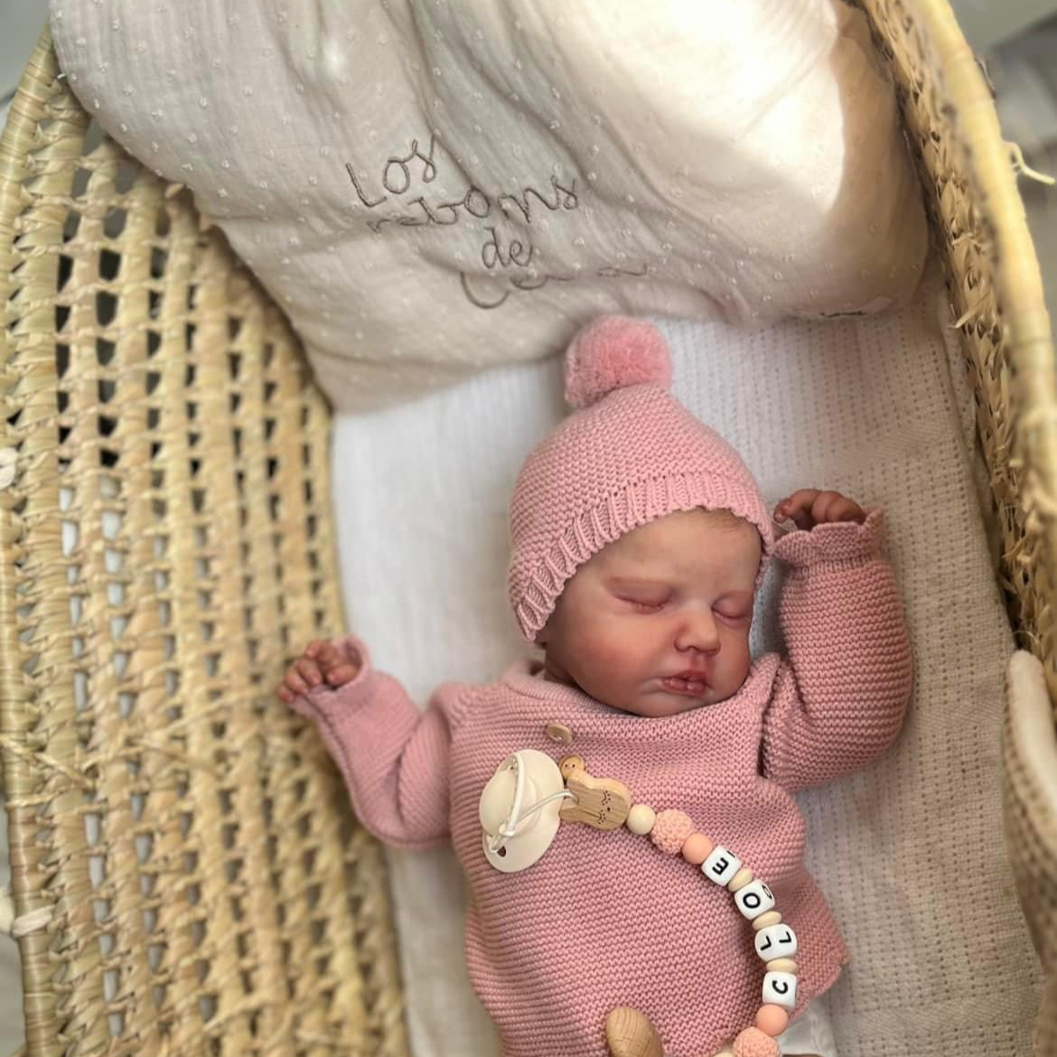 NPK genuino 49 cm muñeca de simulación de bebés renacer LouLou 3D piel transfronteriza fuente de venta caliente