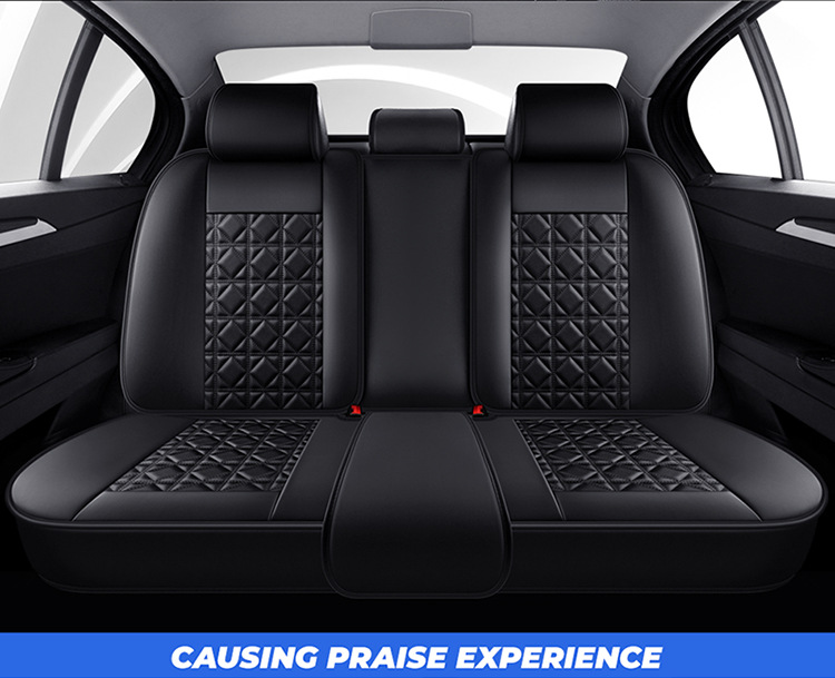 Full-Coverage Car Seat Cushion, Universal for All Seasons, Leather Car Seat Cover, No Need to Remove the Cover, Car Seat Cushion Manufacturer Wholesale