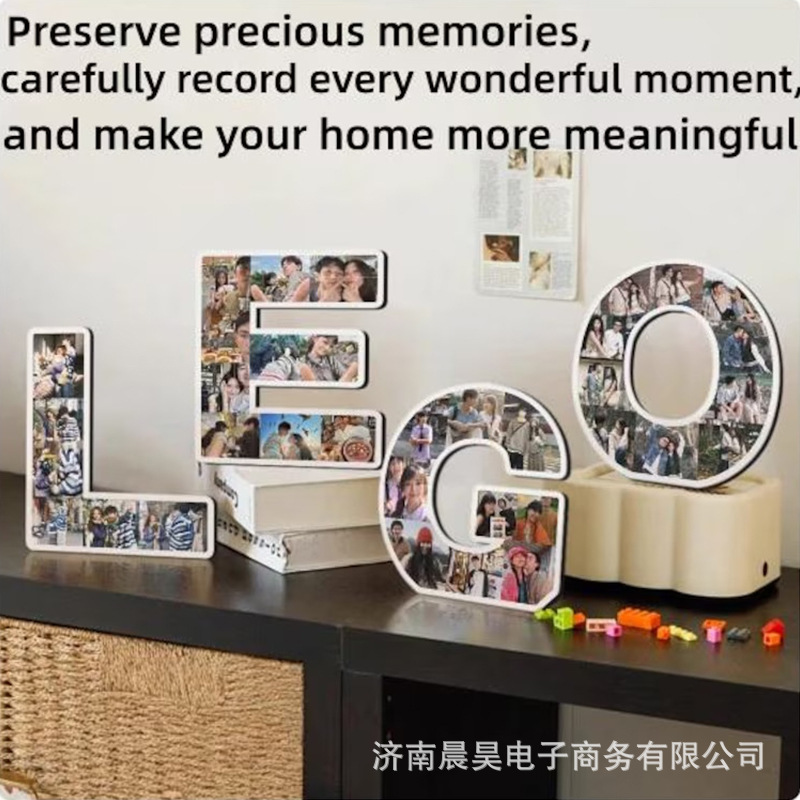 Personalized Letter Photo Collage Picture Frame Couple Family Memories Record Birthday Anniversary Desktop Decoration Personalized Letter Photo Collage Picture Frame Couple Family Memories Record Birthday Anniversary Desktop Decoration