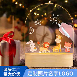 跨境爆款卡通小夜灯圣诞节女生儿童可爱生日礼物卧室睡眠床头灯