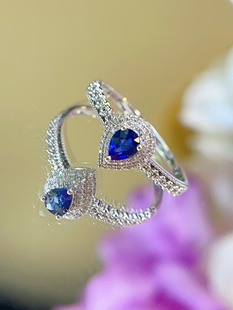 18K Gold Natural High-Quality High-End Jewelry, Beautiful Sapphire Ring Jewelry, Tiktok Wholesale Generation