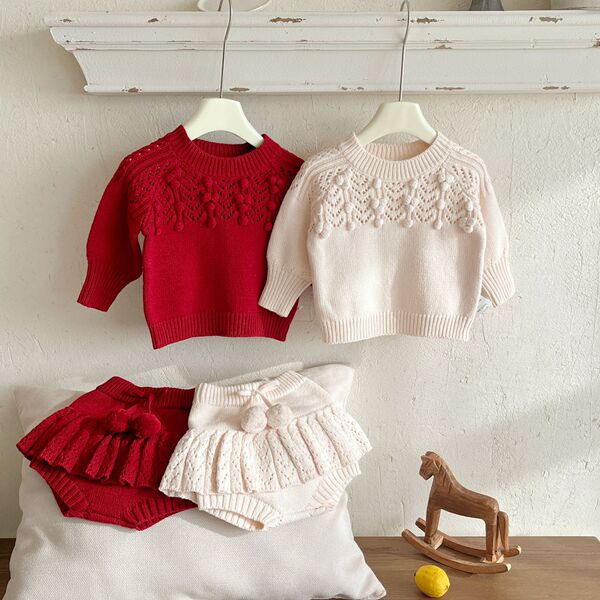 Autumn knitted set girl's