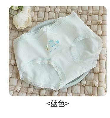 Pantalones interiores de encaje frescas y dulces, 10A de algodón antibacteriano, pantalones interiores de mujer, pantalones de mujer