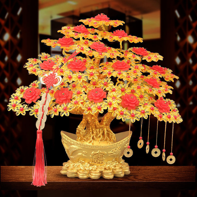 handmade beaded material bag fortune tree diy fortune tree loose beads material bag woven crafts money tree ornaments