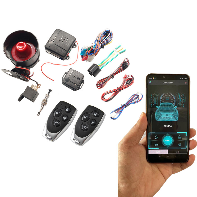 南美款电商产品 汽车防盗器 car alarm手机APP代替遥控器防盗系统|undefined