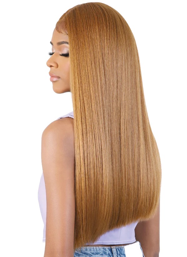 Peruca de fibra química de alta temperatura de seda larga