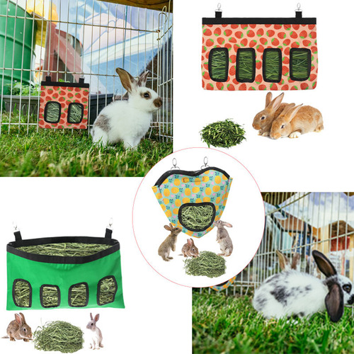 Amazon Pet Hay Bag Rabbit Hay Feeding Bag, Hanging Feeding Bag, Guinea Pig Chinchilla Hay Bag