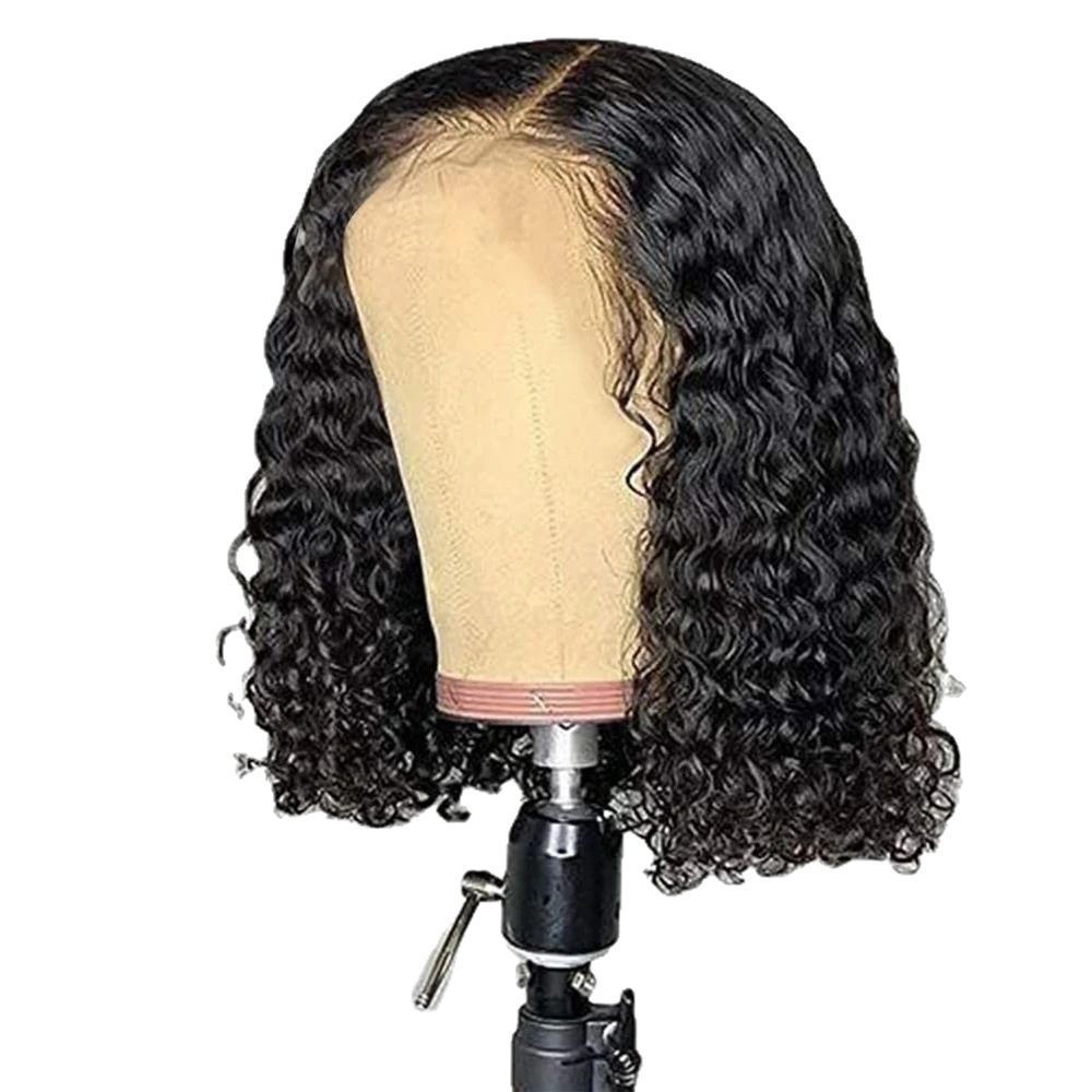 10A 13*4 Frontal Water Wave Bob 200% density  human hair