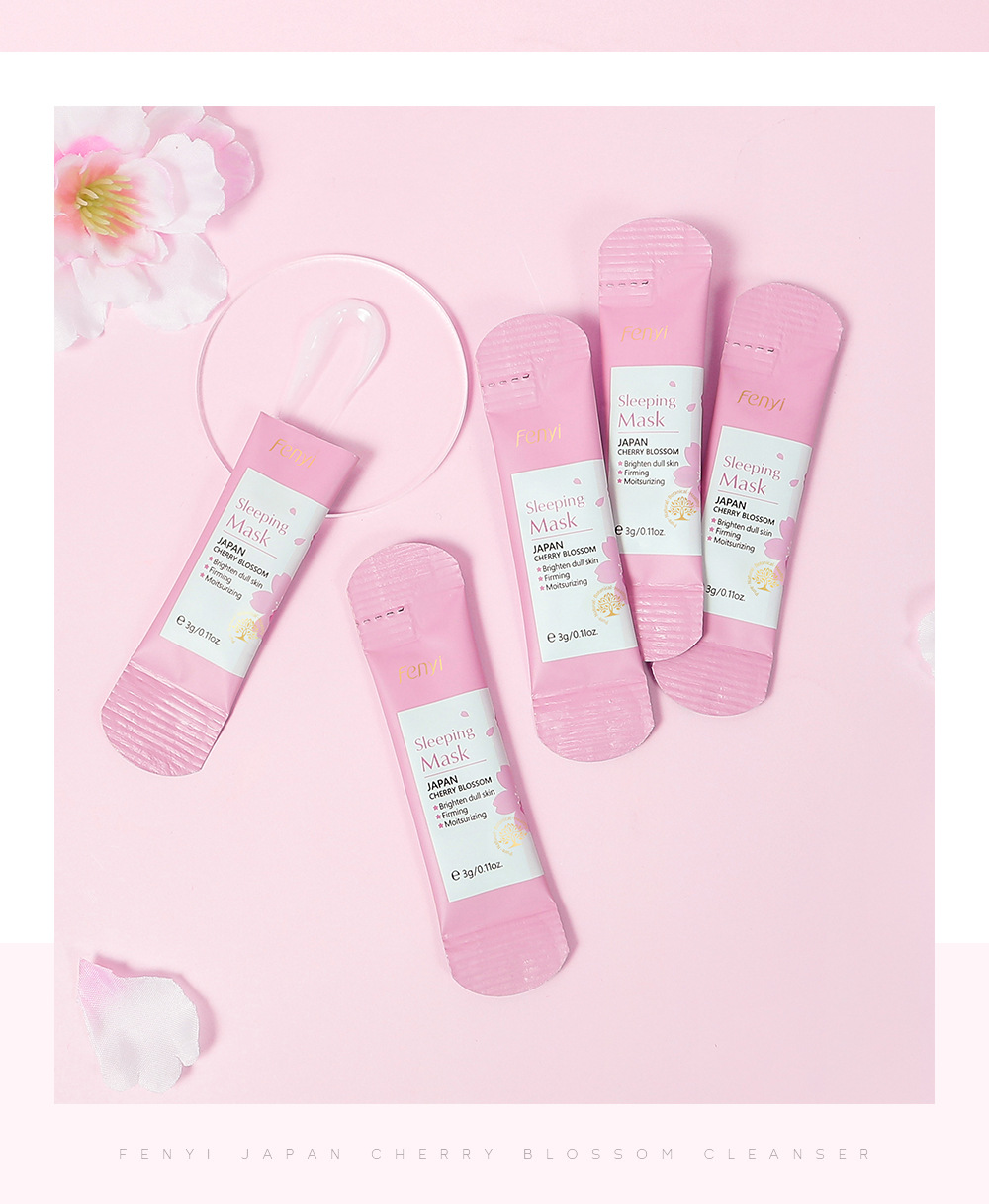 Cross-border FENYI Japanese Cherry Blossom Sleeping Mask 3g skin care products, Shopee AliExpress manufacturer wholesale supply undefined