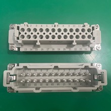 批发HDC重载连接器HE24芯公母插芯热流道温控箱航空插头接线端子