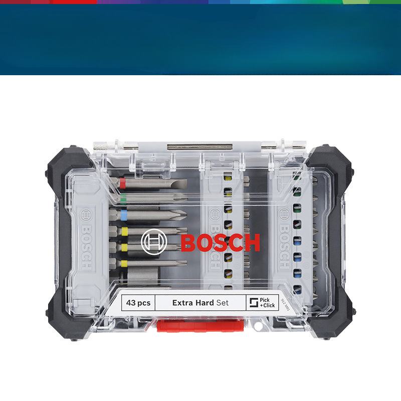 Bosch arco iris caja mágica tornillo conjunto eléctrico destornillador de cabeza eléctrica destornillador de cabeza de boca 43 piezas