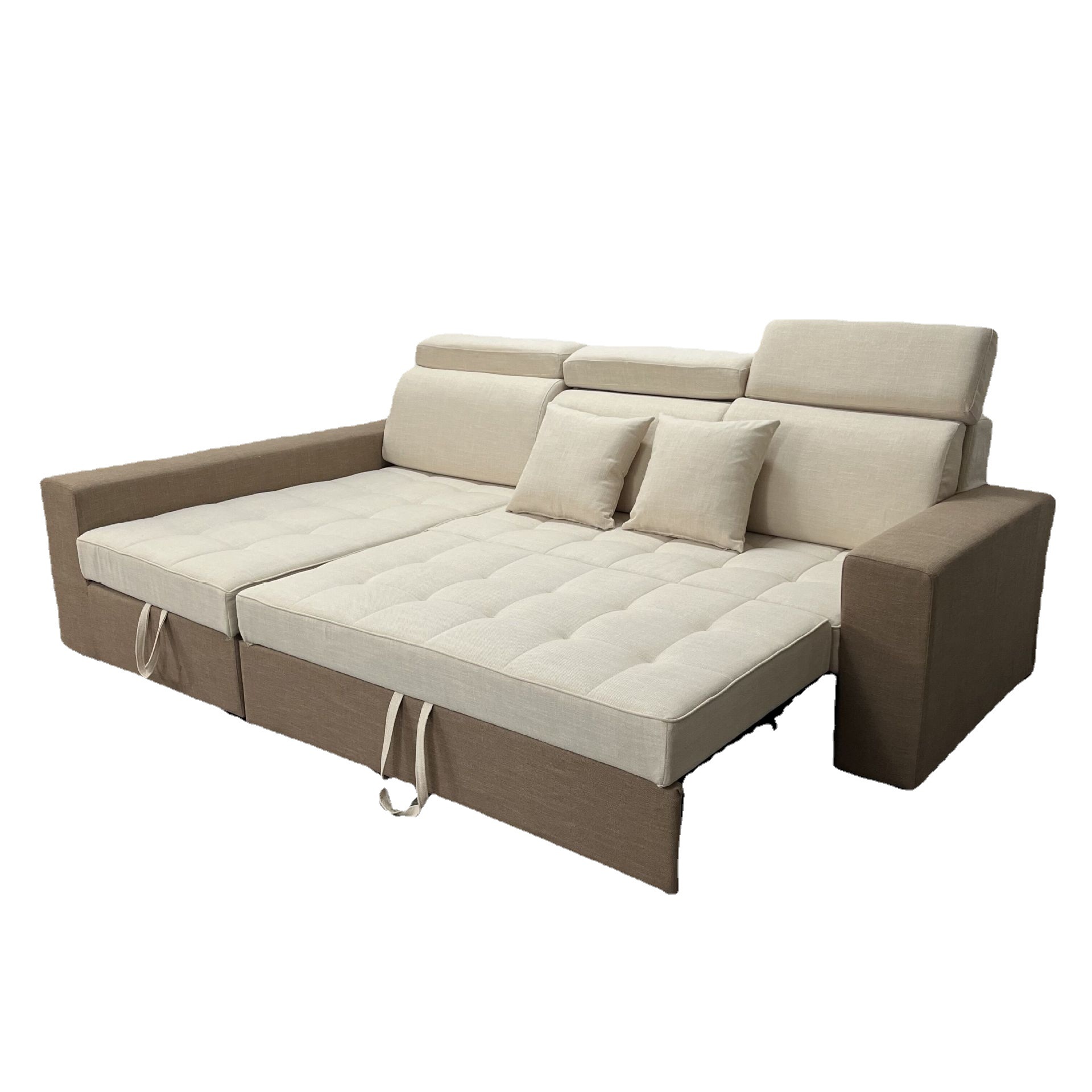 Sofá cama multifuncional de doble propósito sala de estar tamaño pequeño almacenamiento de casa sofá de esquina de tecnología de tela sofá cama plegable
