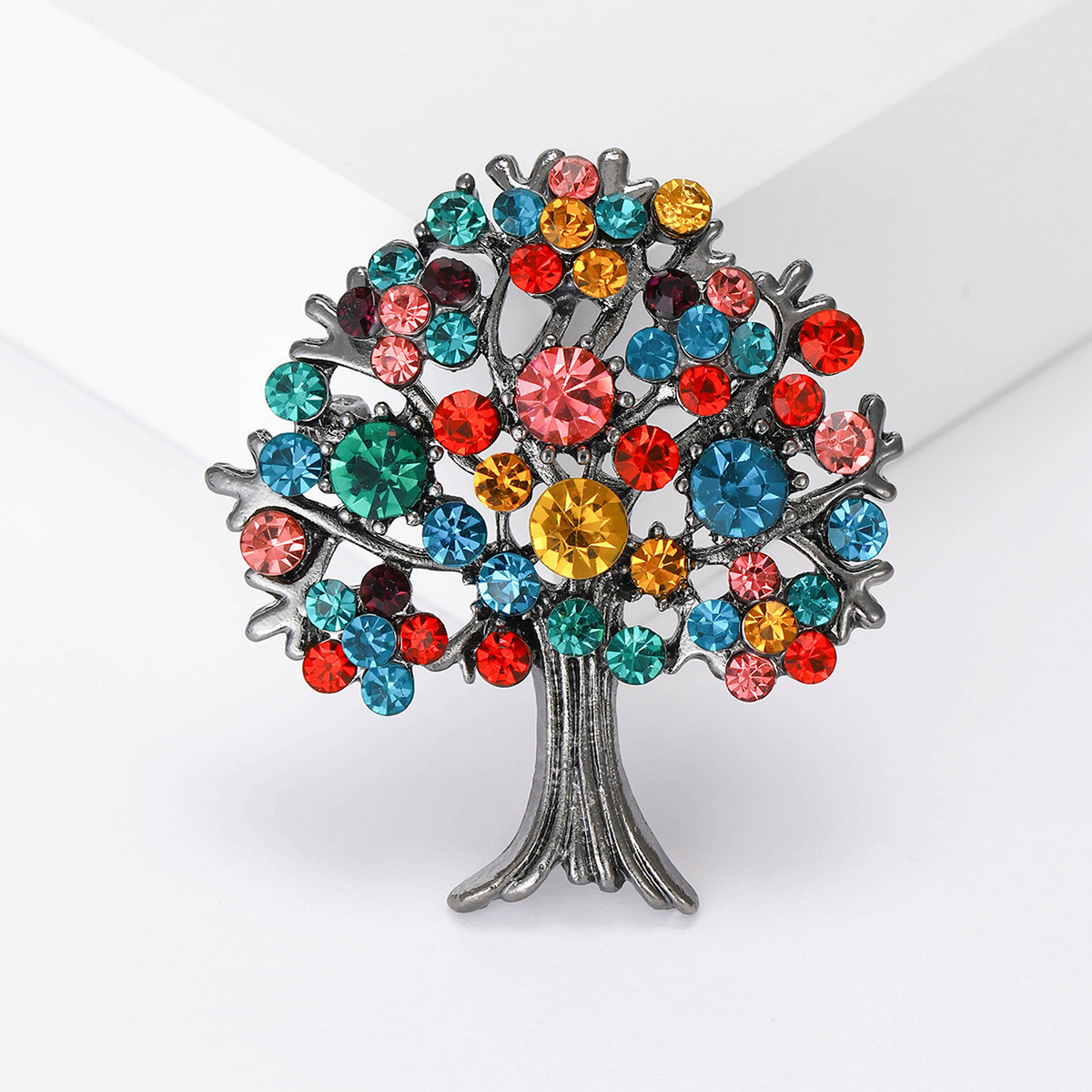 18g Weight Brooches Classification Holiday, Selfie Occasion Alloy Material Tree Pattern Women's Gender Elegant, Lady, Simple Style Style Elegant Lady Simple Style Pin Tree Alloy Women's Brooches 5