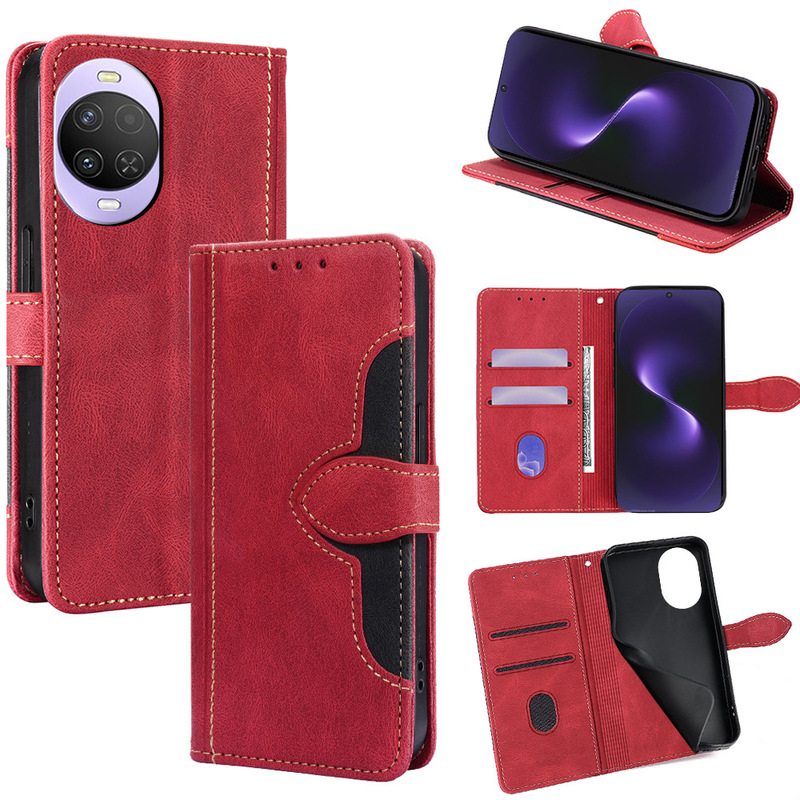 Suitable for Huawei Nova15Ultra Mobile Phone Leather Case, Enjoy 50 Multifunctional Flip Cover Nova12 Protective Case Wholesale