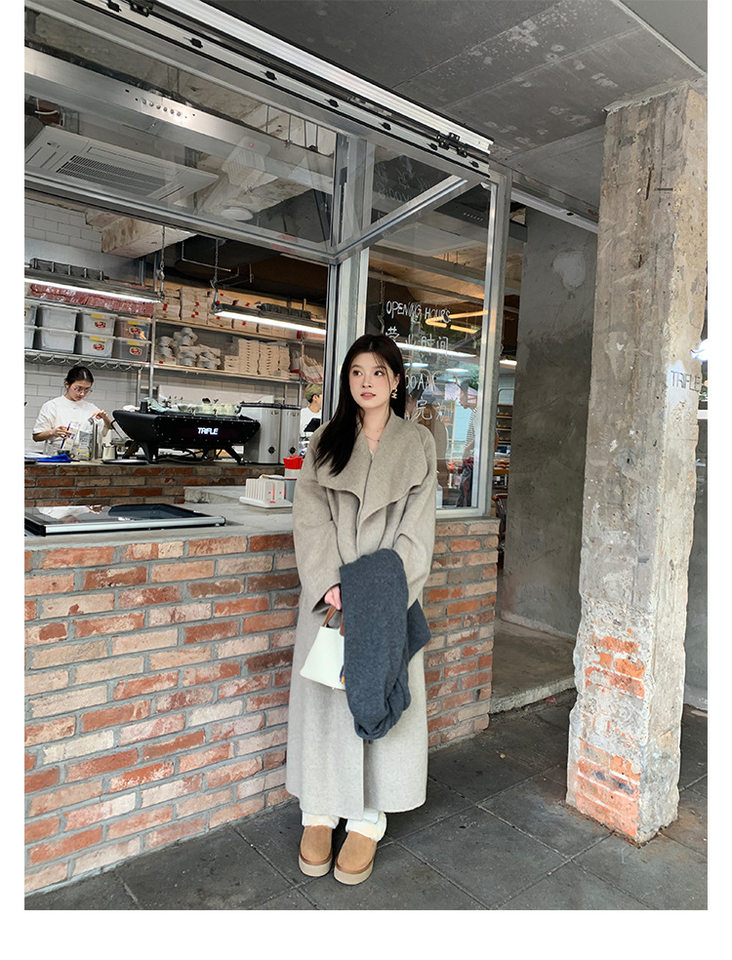Bốt nữ cổ thấp da bò thật lót lông giữ ấm, đế dày 4 cm — Màu hạt dẻ (đế dày) chi tiết 24
