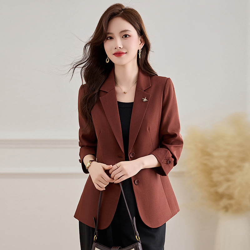 Women's Small Suit 2025 Spring New Small Suit Elegant Casual Fashion Suit Jacket JX2502
