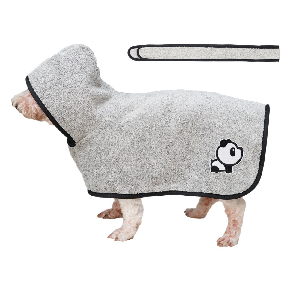 Mascota Amazon absorbente Albornoz para mascotas de secado rápido coral polar mascota bordado perro ocio Albornoz fabricante en stock