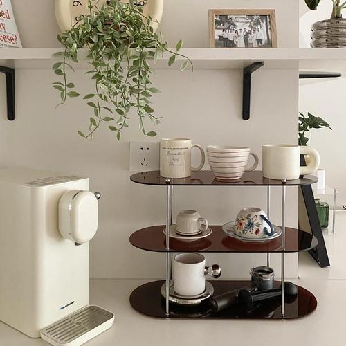 Acrylic storage rack multi-layer Xiaohongshu same style cream cup storage double-layer cosmetics sideboard