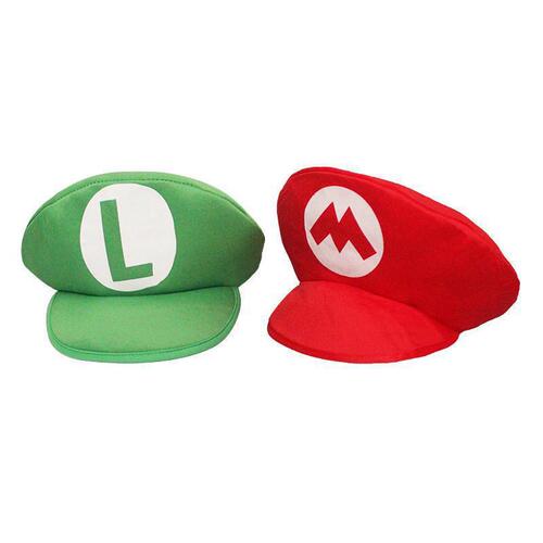 Super Mario Bros Luigi Cartoon Cosplay Hat Classic toys Anim