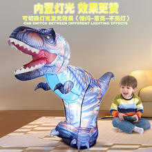 跨境仿真霸王龙充气玩具遥控车 2.4G户外音乐电动模型儿童玩具男