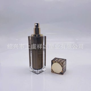 加工定制工厂亚克力厚壁四方圆顶可印刷化妆品瓶子护肤品套装瓶