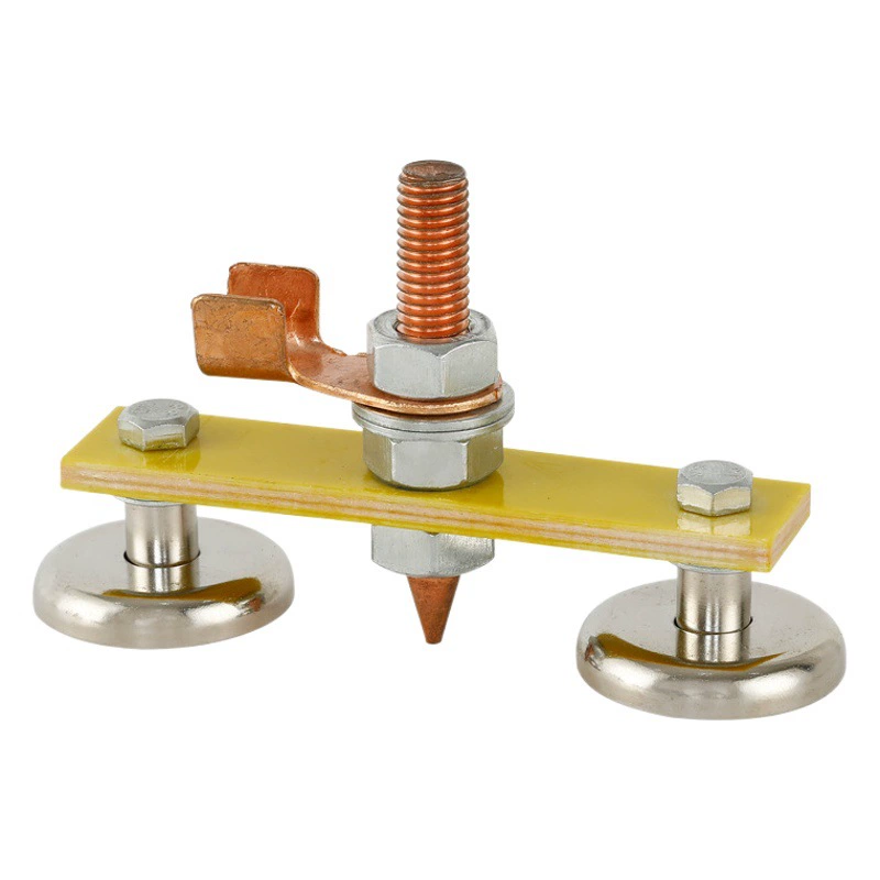 Машина для ремонта листового металла Заземляющий зажим медный сварочный артефакт Мезон Машина формовочная машина заземляющий провод Сильный магнитный заземляющий Железный артефакт