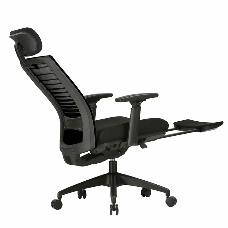 Huyi muebles de oficina silla de oficina ergonómica siesta almuerzo descanso escritorio de oficina jefe silla con cintura soporte doble espalda net