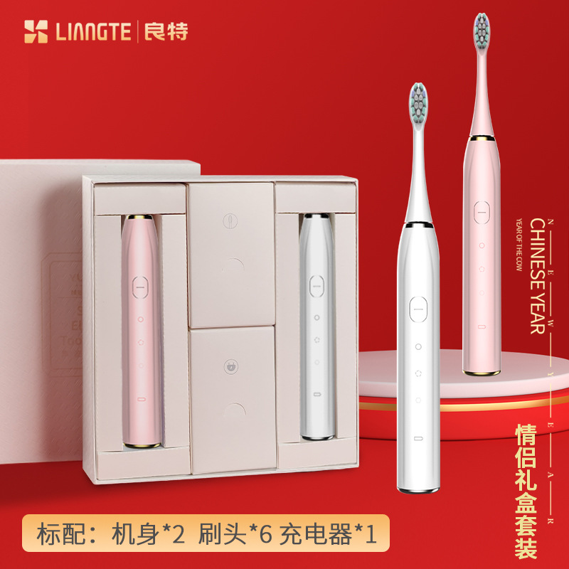 V6 무선 시트 충전 화이트 + 파우더 (6 브러시 헤드) 화이트 선물 상자 세트