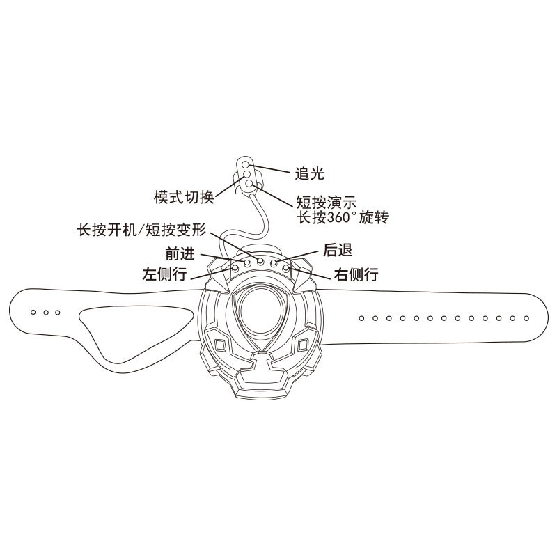 Coche de Transformación con Control Remoto por Gestos - Con Efecto de Luz y Spray, para Niños