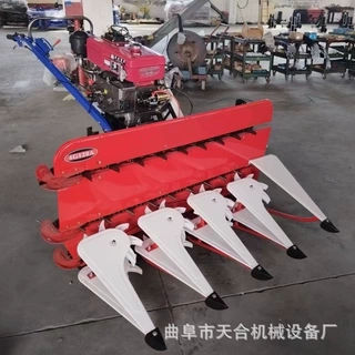 120型双层加高三层链条手推式割晒机汽油强劲驱动力家用小收割机