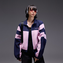 拓谷秋季新款学院风上衣外套女2025宽松潮牌立领夹克休闲棒球服女