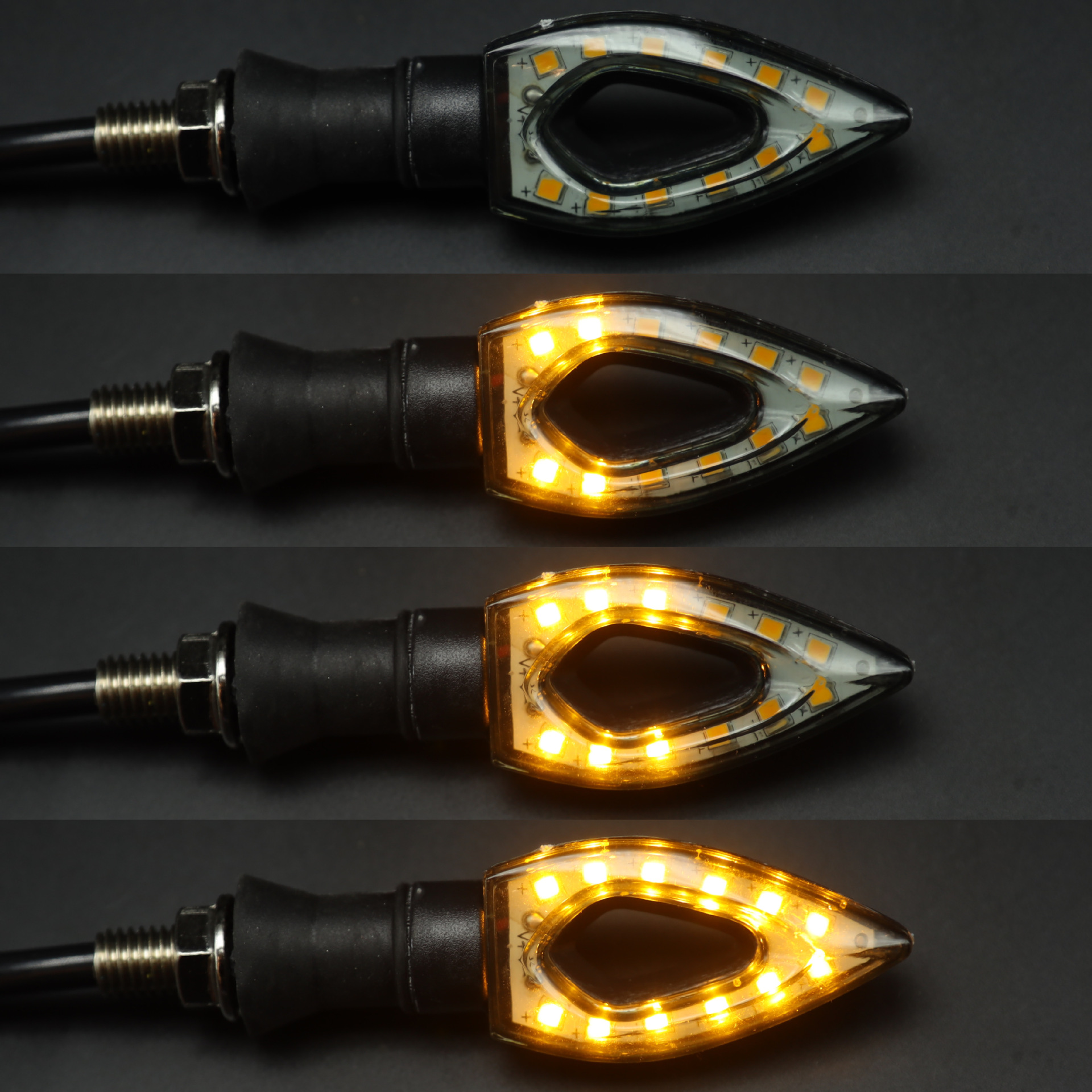 Vehículo eléctrico 12v motocicleta de agua de flujo de agua en forma de corazón con accesorios de modificación de lámpara LED para Raybang005 girar