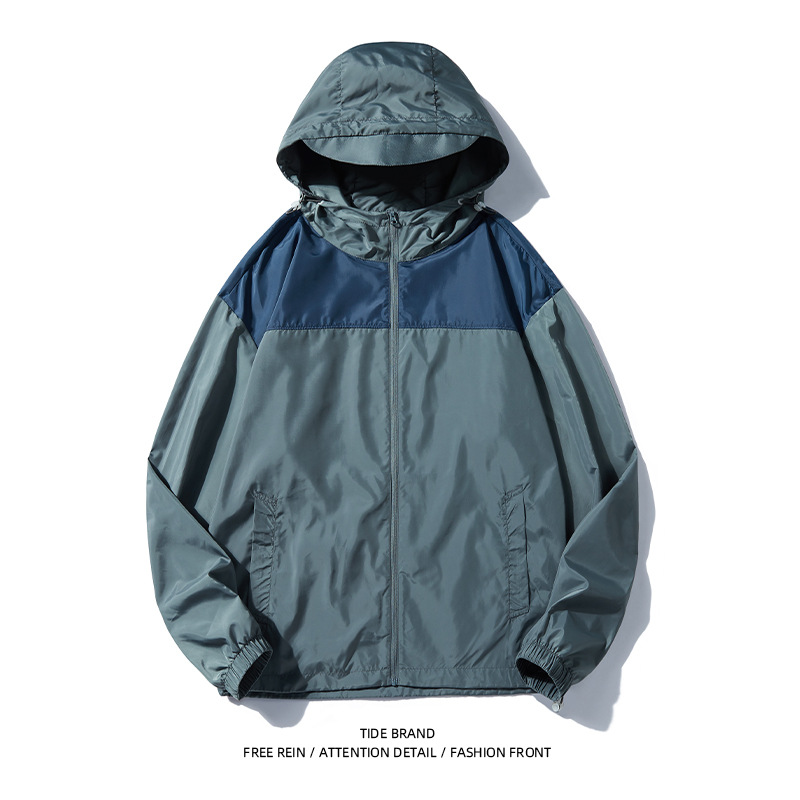 Hombres y mujeres de verano helado ropa de protección solar casual de color sólido herramientas transpirables pareja al aire libre ropa de piel encapuchada de color