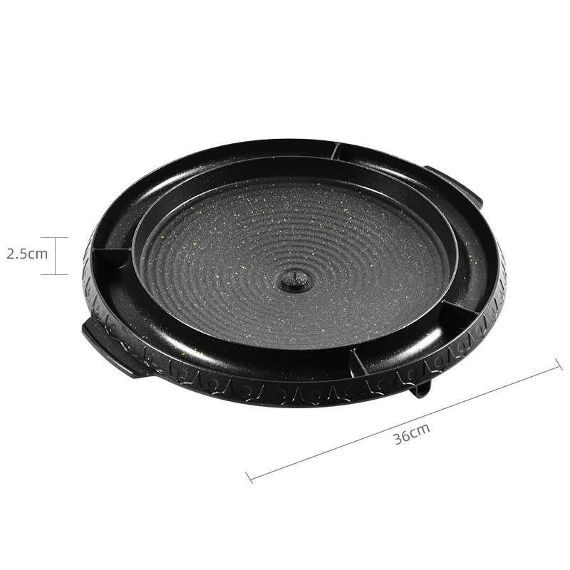 2023 Производители напрямую для многофункциональной корейской тарелки для гриля Maifan Stone квадратная сковорода для барбекю портативная уличная железная тарелка