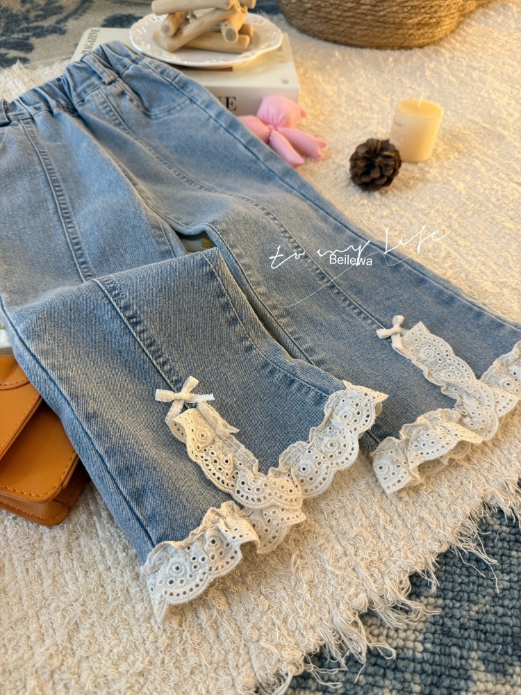 Fashionable spring jeans