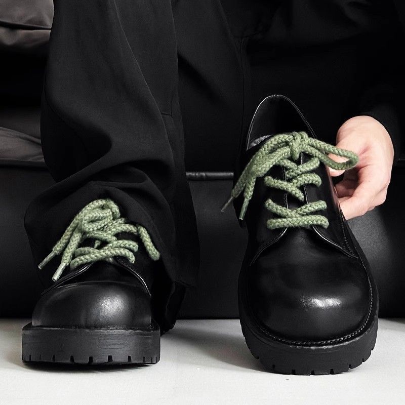 Chaussures Derby haut de gamme ShoeVault, semelles épaisses, rehausseurs de hauteur, style britannique décontracté, idéales pour les trajets quotidiens, grandes pointures M. Modèles en cuir._voghion.com