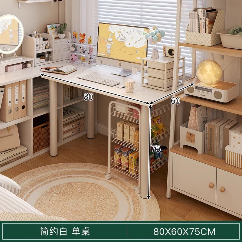 Comodador dormitorio de niñas 2 en 1 mesa de maquillaje 2025 nuevo estilo de crema de lujo ligero escritorio de escritorio casero de alta calidad