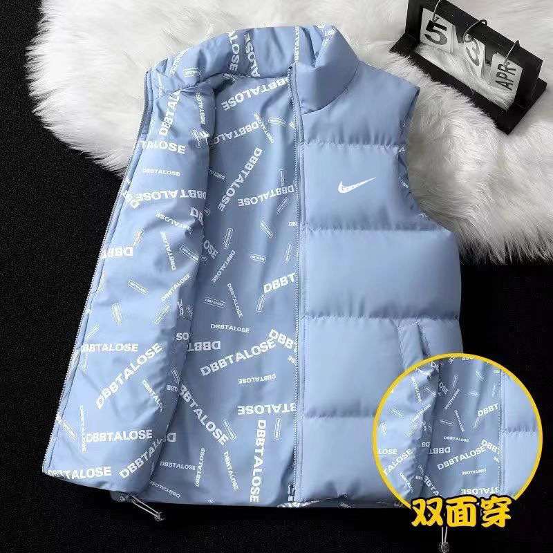 Demi-season keep warm double-sided vest for men and women