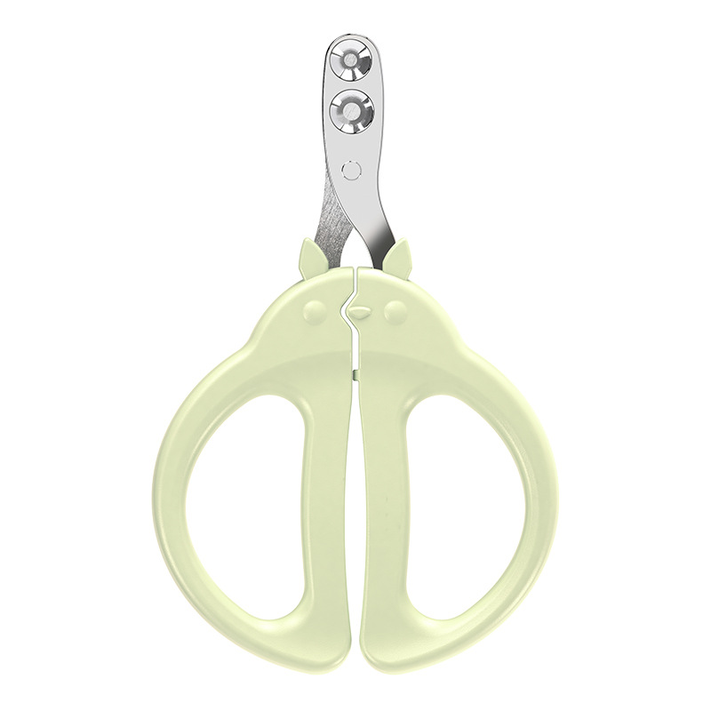 Original nueva mascota Totoro cortaúñas doble agujero pequeño ciego tijeras anti-sangrado agujero redondo límite gatito gato cortaúñas