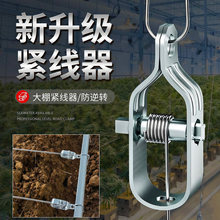钢丝紧线器果蔬园大棚葡萄架猕猴桃架铁丝钢丝收紧器拉紧扣防逆转