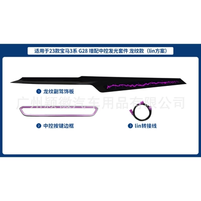 Suitable for 23 BMW 3 Panel (Dashboard) işıqlandırması