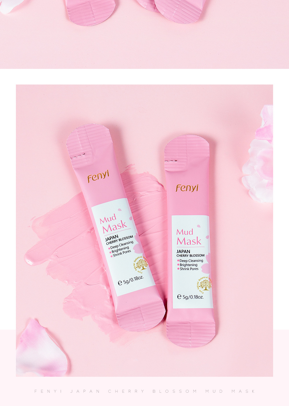 FENYI Cherry Blossom Mud Mask 1 piece 5g Facial Care and Cleansing Mask Skin Care products Cross-border undefined