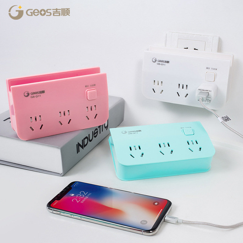 Convertidor de enchufe de enchufe de fila enchufe de conversión enchufe de fila inalámbrico doméstico multifunción una gira multipuesta de alimentación