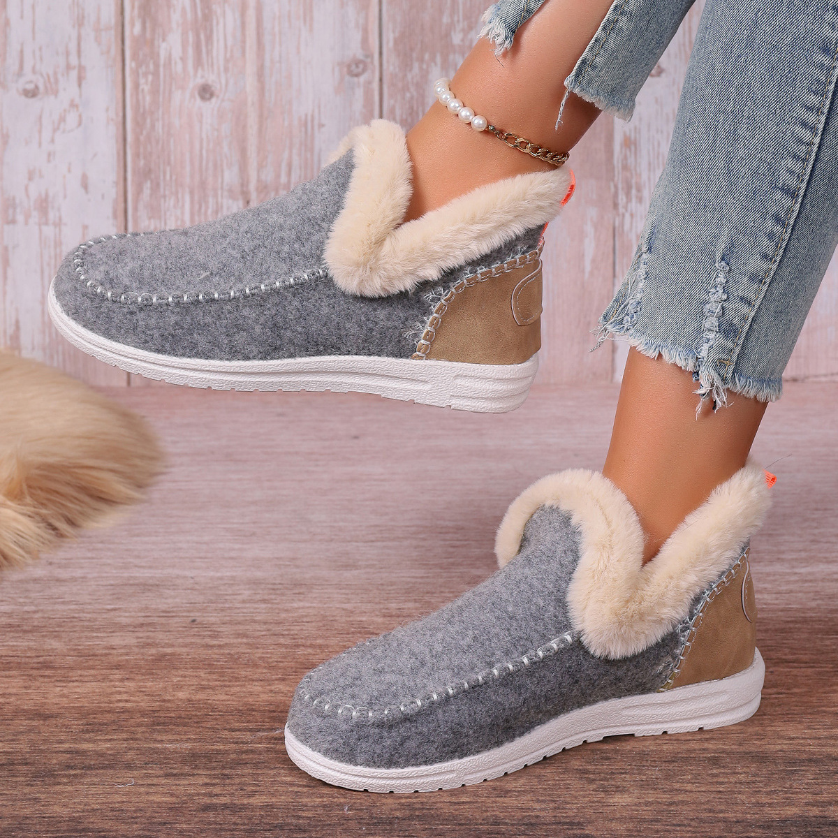 New home warm thickening autumn and winter indoor leisure home warm_voghion.com