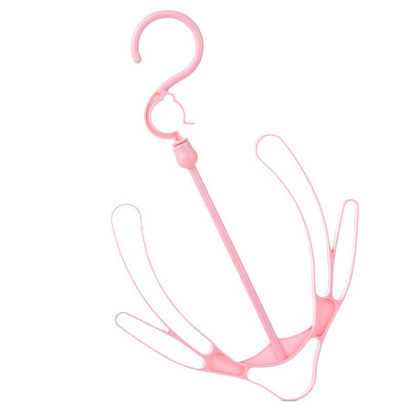 C llanura a prueba de viento estante de secado de zapatos balcón gancho de la percha de secado de zapatos