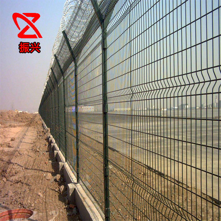护栏厂家直供钢筋网围界 机场护栏网 机场围界网 飞机场防护网