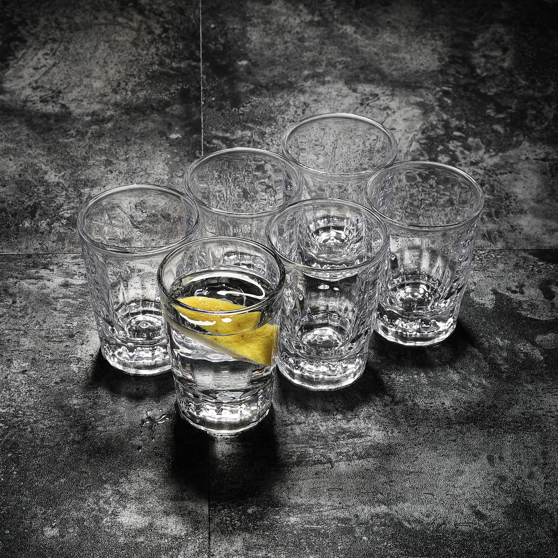 Vidrio templado Barra de KTV engrosada taza octogonal taza de té resistente a la caída whisky copa de vino bebida fría vaso de cerveza