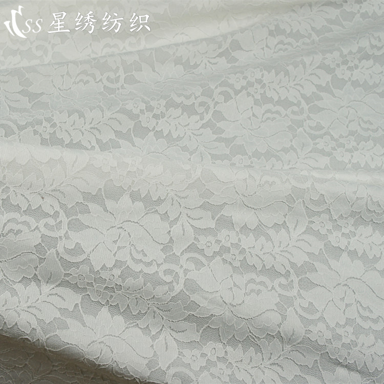 Demi-season lace elastic cloth