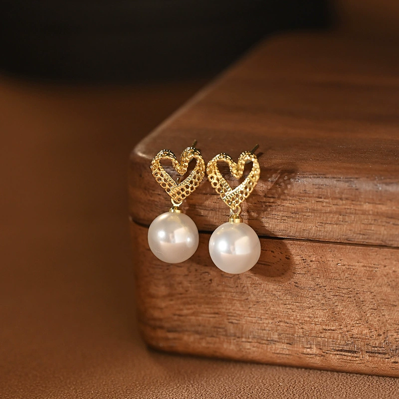 Серебряная игла, модные универсальные серьги из жемчуга, серебро 925 пробы, легкий люксовый стиль, качественный стиль, французский стиль