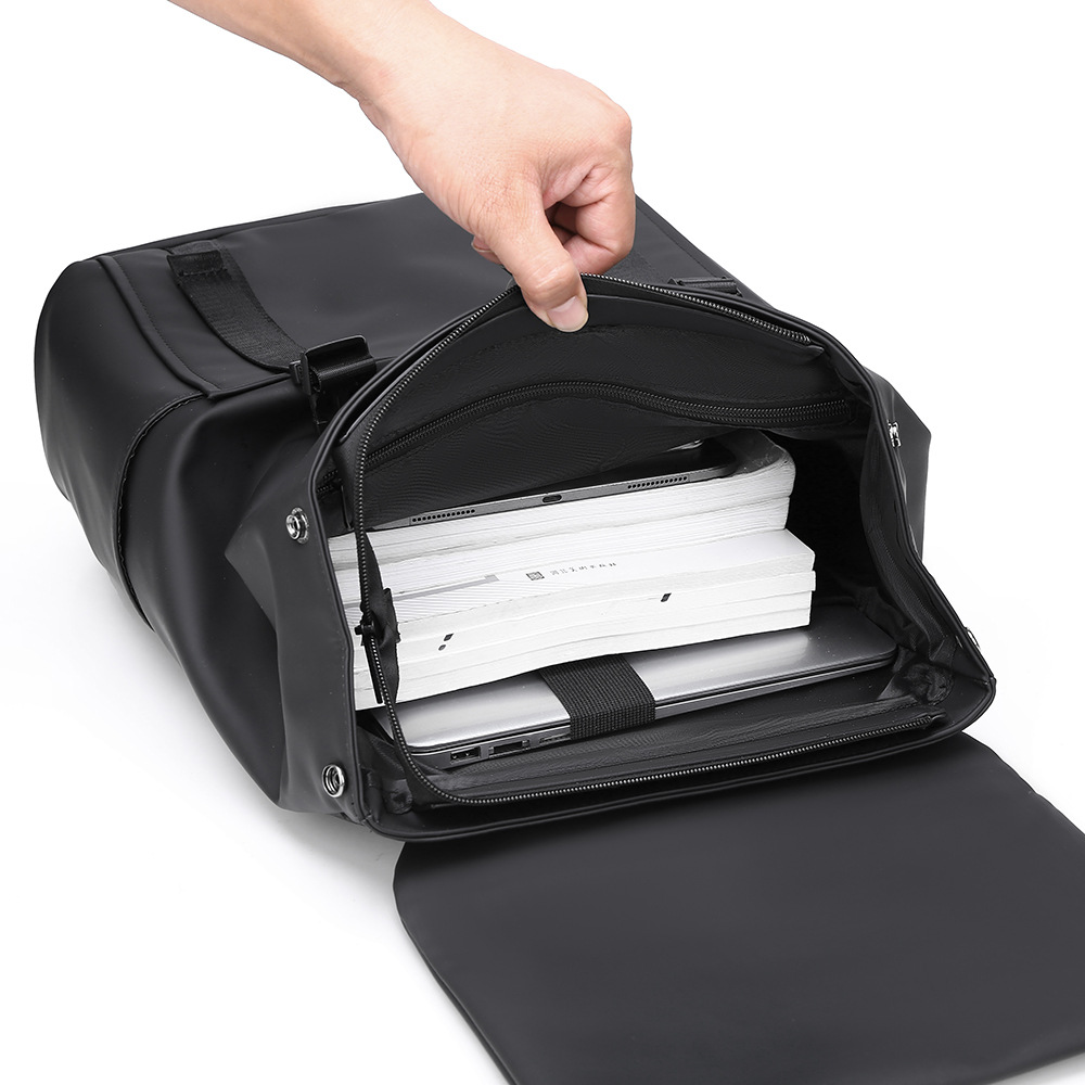 Mochila casual para hombre, gran capacidad, con compartimento para laptop, transpirable y moderna